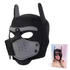 Dog Mask Black & Gray