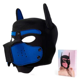 Dog Mask Black & Blue